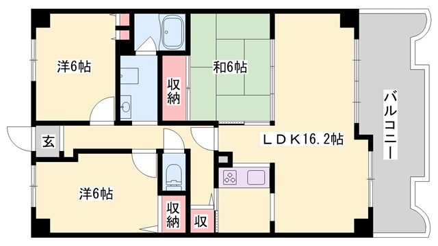 グレーシィ姫路白浜の宮の間取り