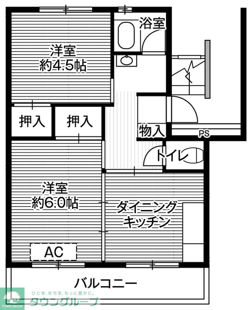 取手市台宿のマンションの間取り