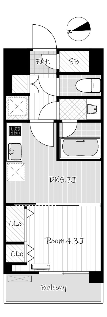 ルフォンプログレ赤羽の間取り