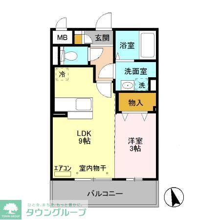 流山市大字東深井のマンションの間取り