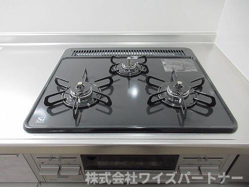 その他設備　３口ガスコンログリル付新品交換