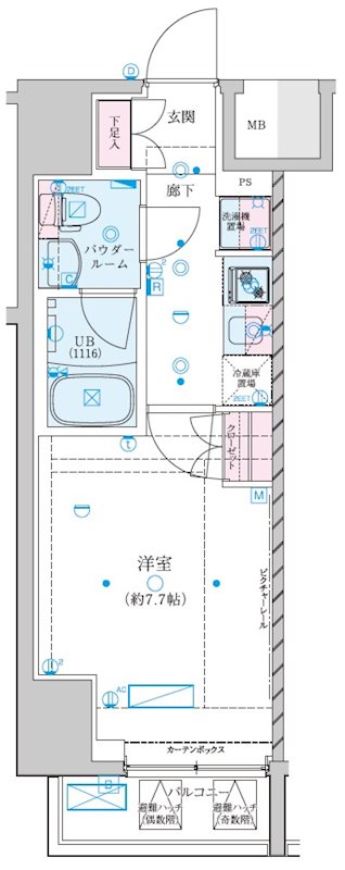 川崎市川崎区南町のマンションの間取り