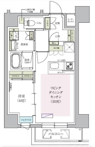 アーバネックス天満橋Southの間取り