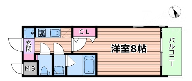 スプランディット十三本町の間取り