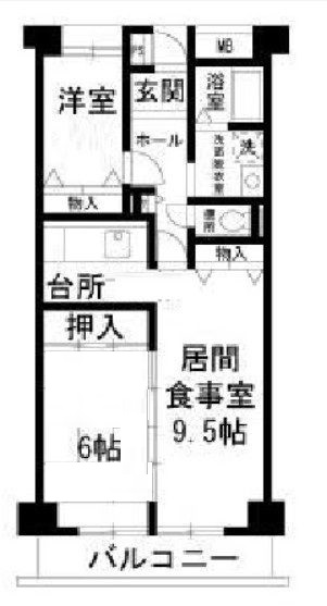 葛飾区西亀有のマンションの間取り