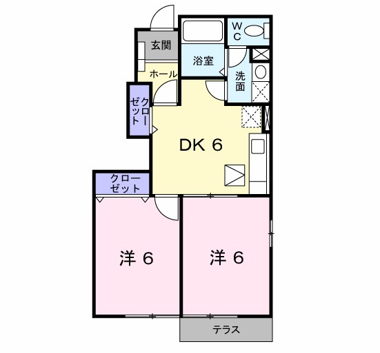 ダンケ吉志の間取り