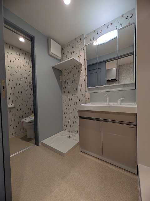 洗面設備　同物件、別号室のものです。