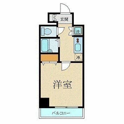 スカイコートヴィーダ五反田ウエストの間取り