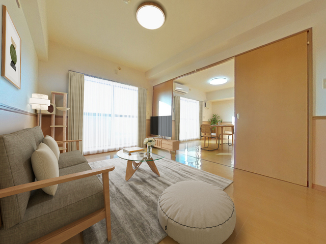 居室・リビング　※家具家電はＣＧによるイメージ画像です。