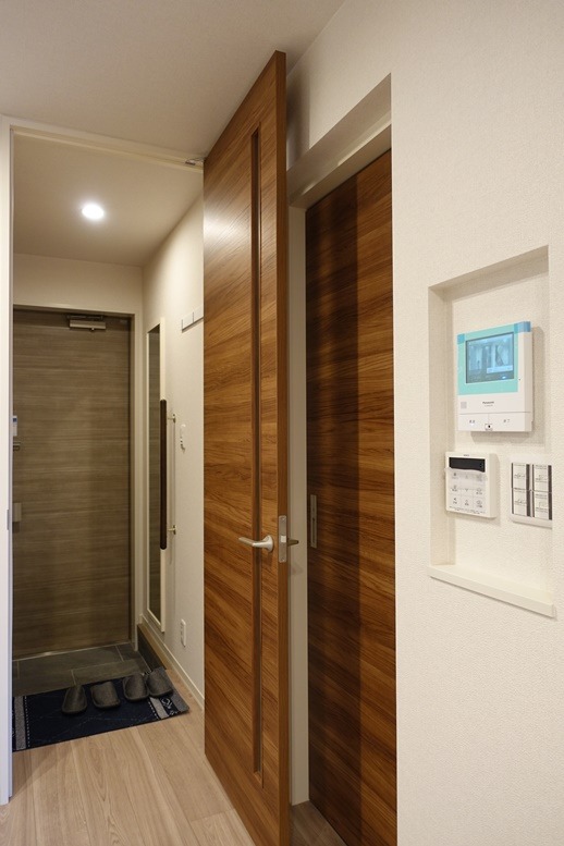 セキュリティ　モニター付きのインターホンで急な来訪者も安心◎