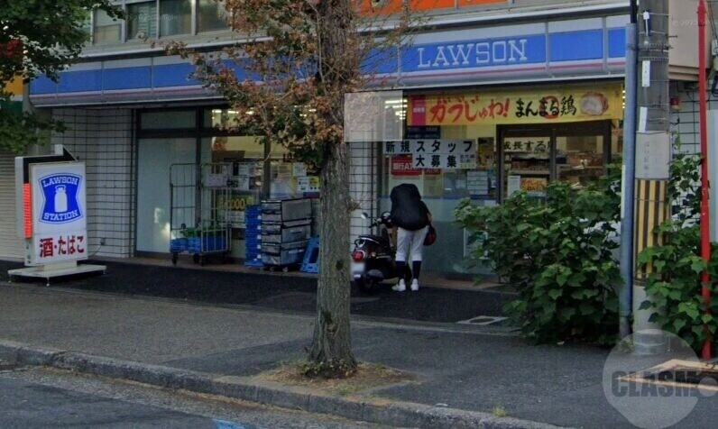 コンビニ　ローソン五月が丘東店（コンビニ）まで401m