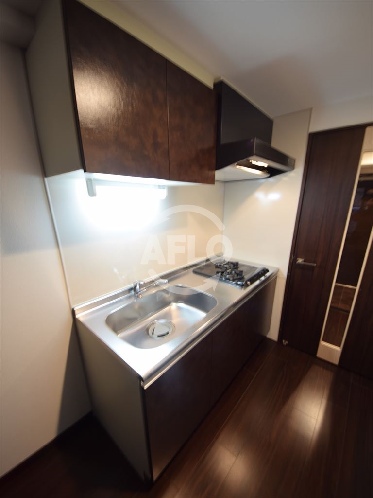 キッチン　S-RESIDENCE淀屋橋　2口ガスシステムキッチン