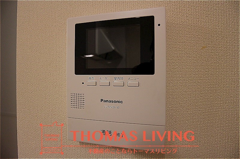 セキュリティ　来客者の確認が出来るTVモニターホンです。