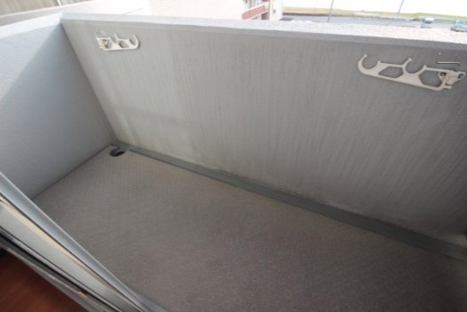 バルコニー　間接照明でオシャレな空間。