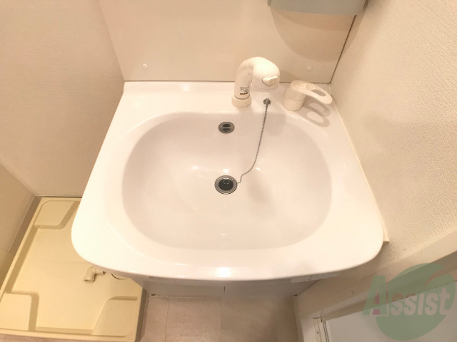 洗面設備　シャンプードレッサーなので身支度しやすそうですね。