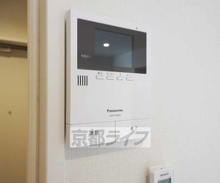 セキュリティ　モニター付きで安心です・