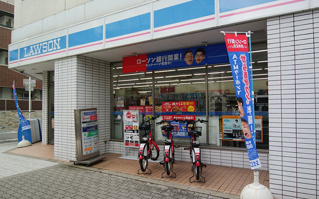 コンビニ　ローソン 京町堀三丁目店（コンビニ）まで80m