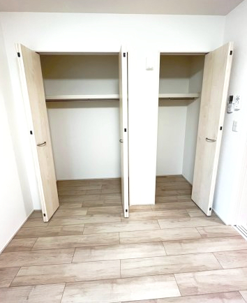 収納　たっぷりとした収納スペースです