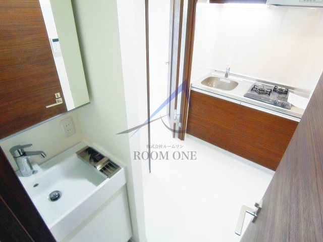 洗面設備　洗面台です。