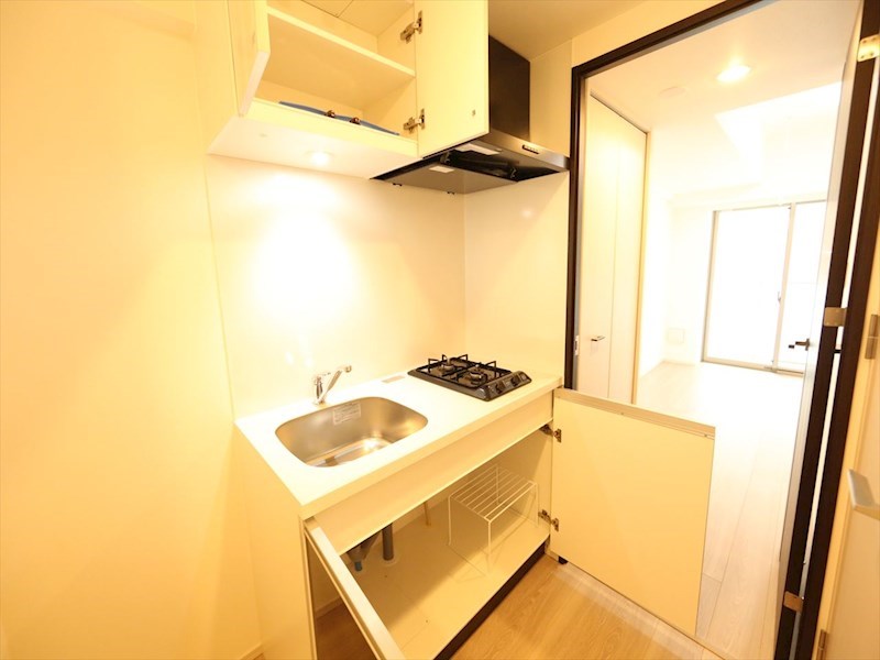 キッチン　システムキッチン（ガス2口コンロ付）