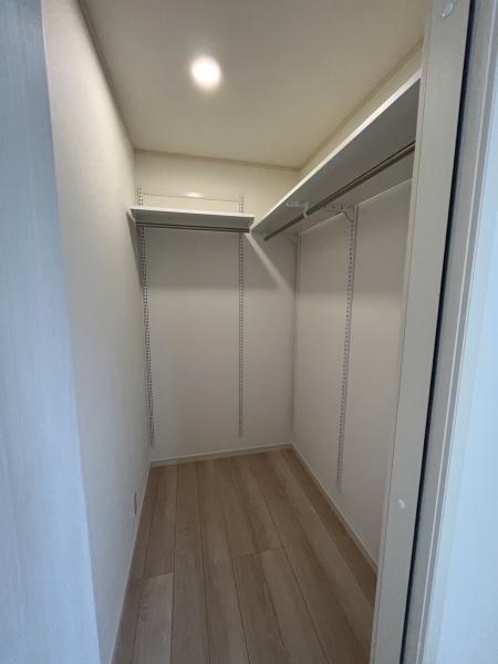 収納　ウォークインクローゼットです