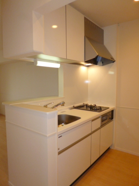 キッチン　★グリル付き２口ガスシステムキッチン★