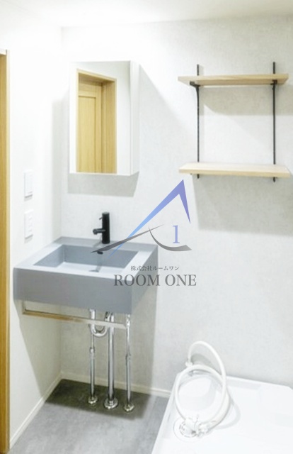 洗面設備　洗面台です。