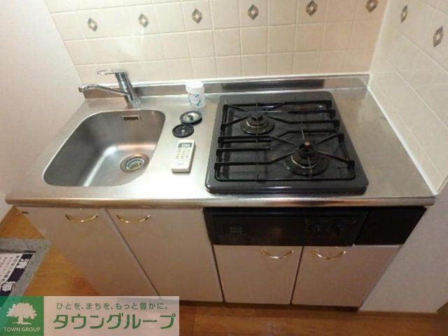 キッチン　システムキッチン（2口ガスコンロ）