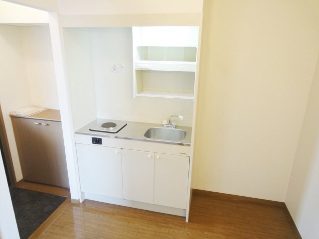 キッチン　写真は別号室のものです。