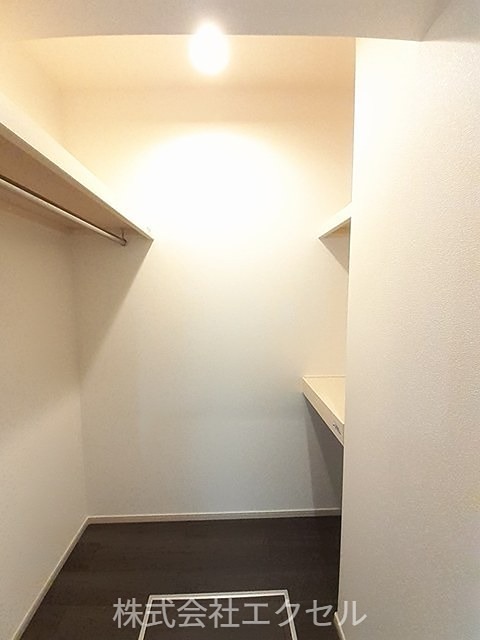 収納　ウォークインクローゼットです。
