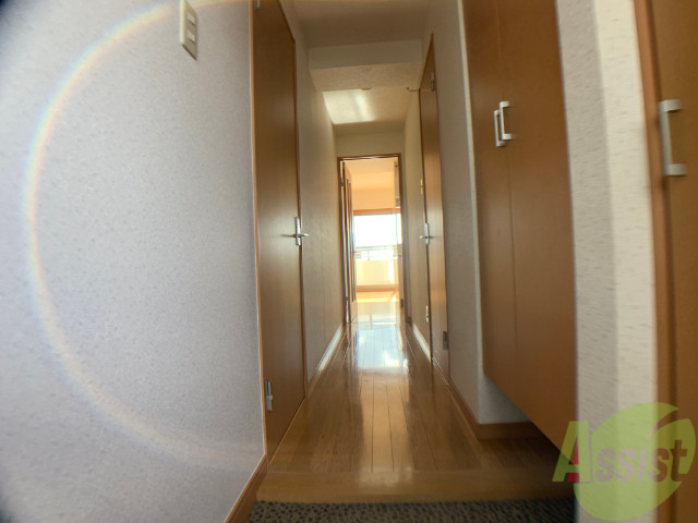 玄関　玄関からお部屋の中を見るとこんな感じになってます。