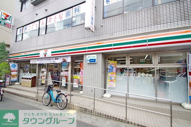 コンビニ　セブンイレブン川崎登戸駅前店（コンビニ）まで490m