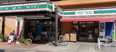 コンビニ　ローソンストア100+北小岩六丁目店（コンビニ）まで211m