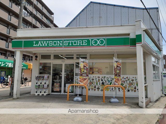 コンビニ　ローソンストア１００若江岩田店（コンビニ）まで163m