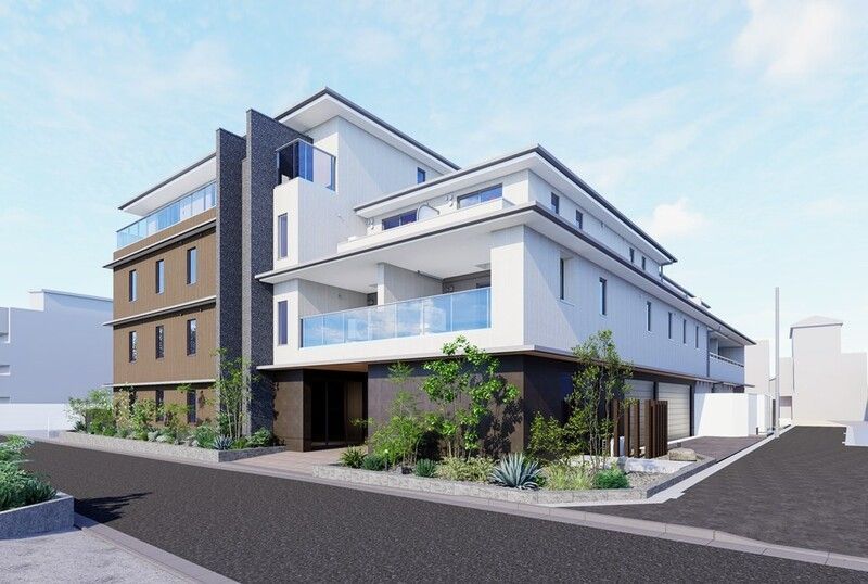 建物外観　9月完成予定の新築マンションです♪