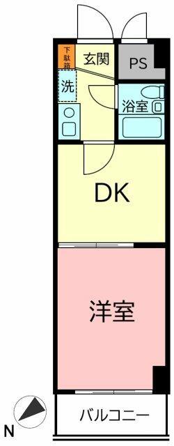 1DK Mansion in Chuo-ku, Chiba, Chiba — photo 2 of 3