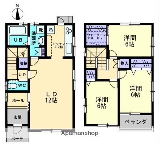 今在家戸建IIの間取り写真