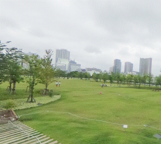 公園　芝浦中央公園アカネ・ハリマグループ（公園）まで523m