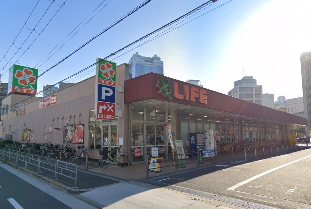 スーパー　ライフ 大淀中店（スーパー）まで455m