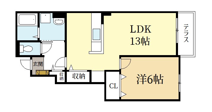 ＪＲ片町線 木津駅 徒歩18分 2階建 築10年の間取り写真
