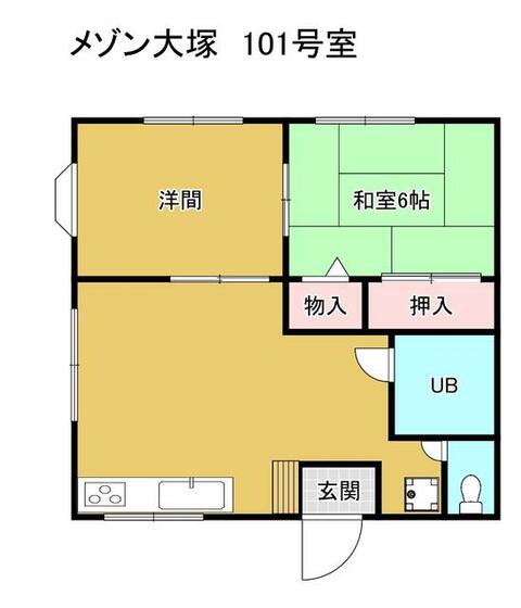 相鉄本線 瀬谷駅 バス乗車時間：15分 最寄りバス停で下車 徒歩5分 2階建 築45年の間取り写真