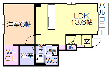 ＪＲ久大本線 善導寺駅 徒歩1分 2階建 築10年の間取り写真