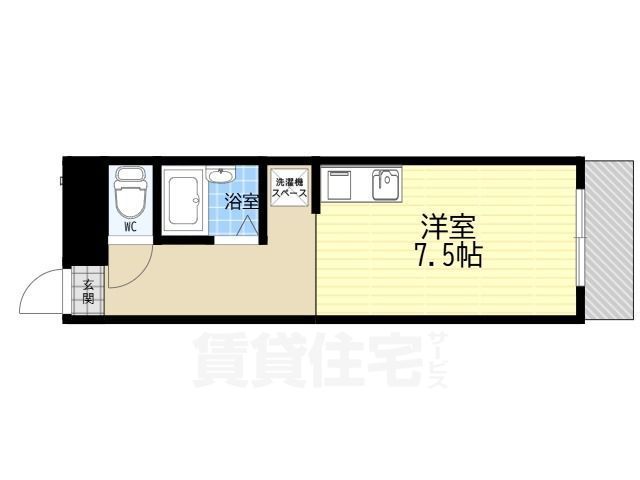 明輝マンション D棟の間取り写真