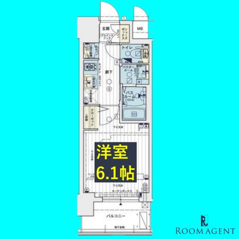 エステムコート名古屋栄プレシャスの間取り写真