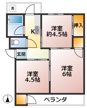 舞子片山住宅の間取り写真