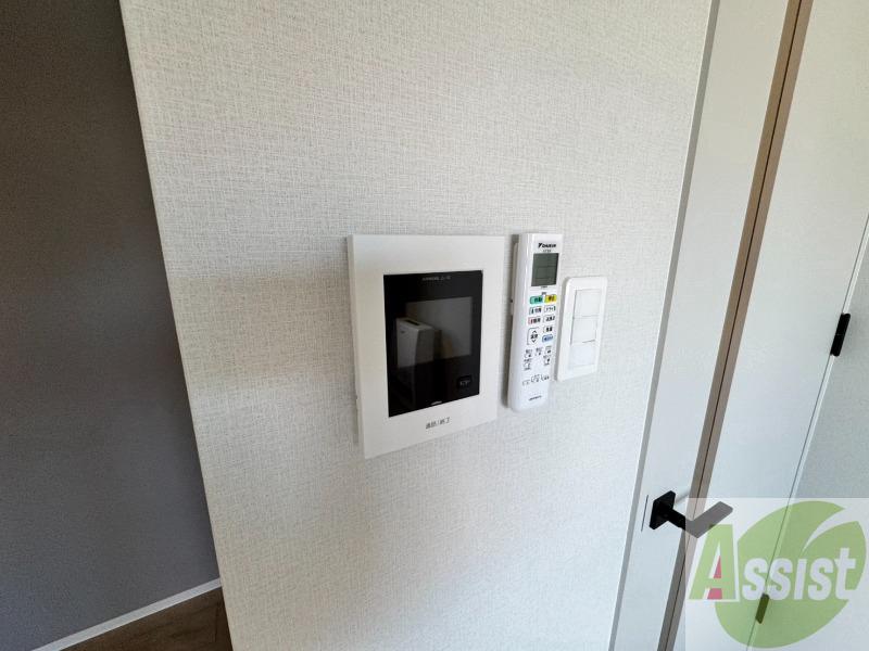 セキュリティ　インターホンです。オートロック付きで安心のマンションです。