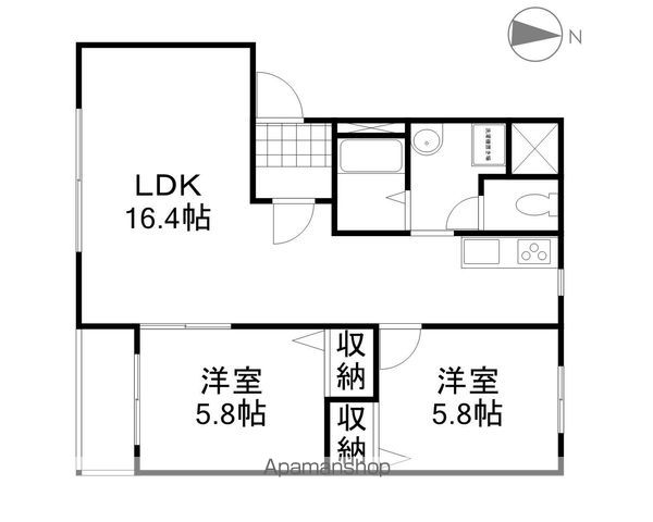 ＪＲ山陽本線 庭瀬駅 徒歩6分 3階建 築27年の間取り写真
