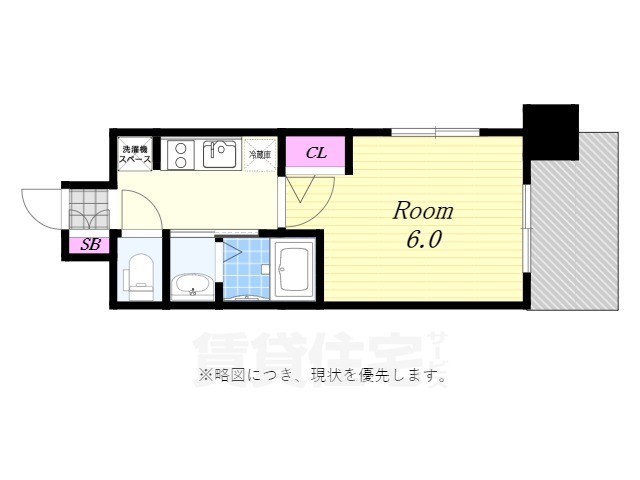 エステムコート大阪WEST2の間取り写真