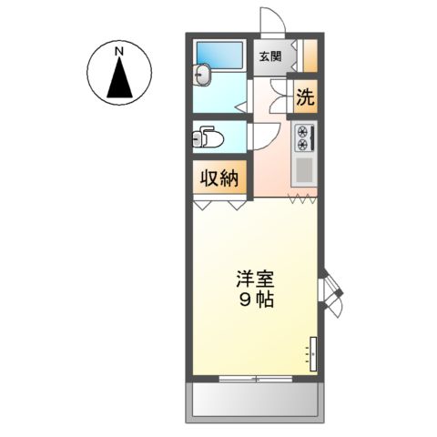 Studio Enchante公園前の間取り写真