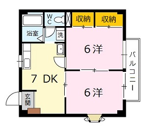 メーゾン植木の間取り写真